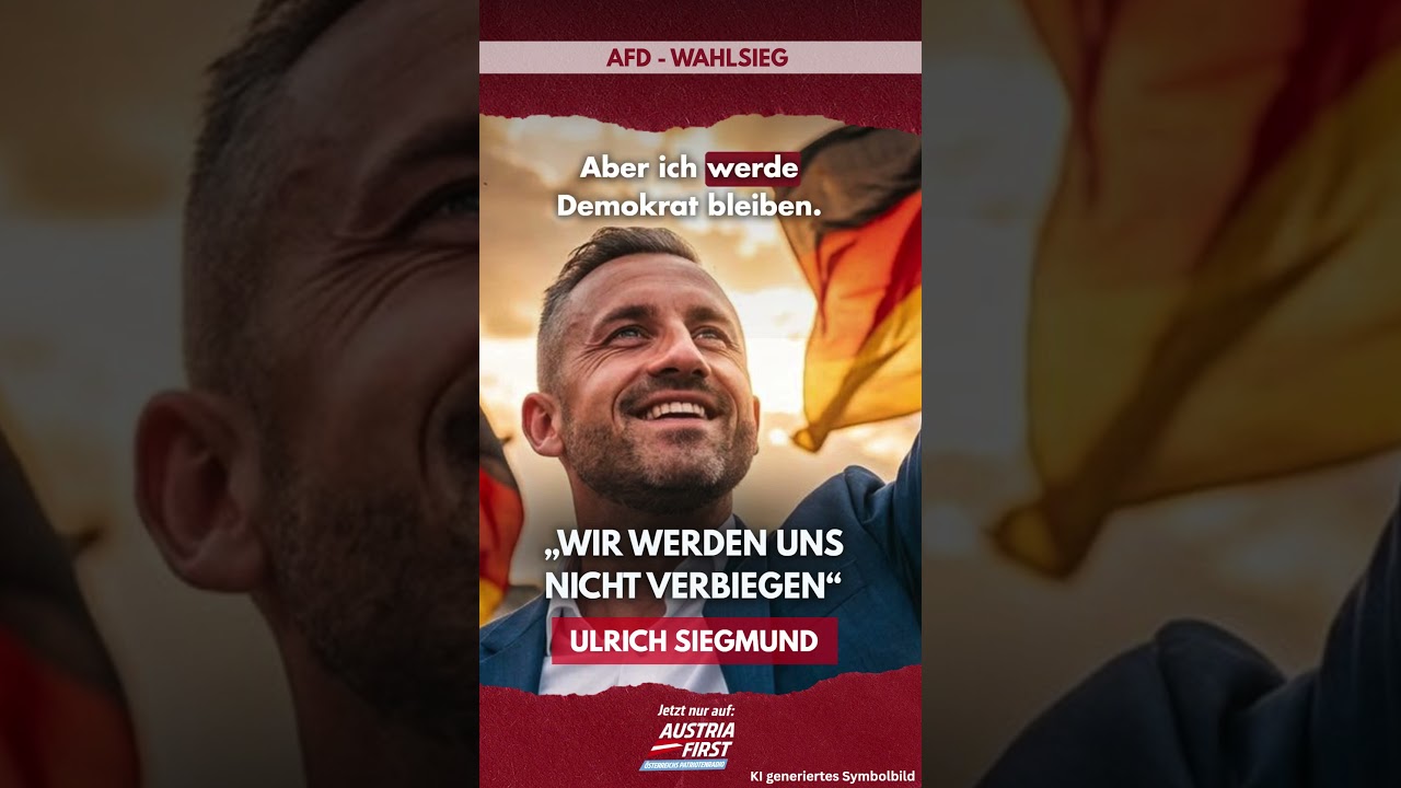 Wir werden uns nicht verbiegen! -  Ulrich Siegmund