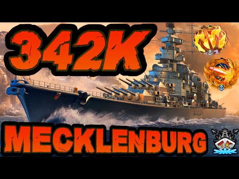 Mecklenburg drückt 342K DMG #SCHLAAAND "300K Club" ⚓️ in World of Warships 🚢