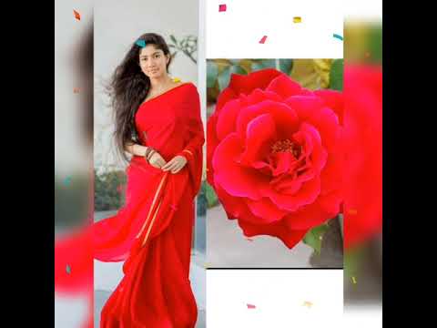 natural beauty queen sai pallavi vs beautiful flowers (same colour) #shorts #saipallavistatus