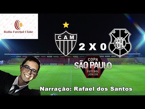Rio Branco/ES 0 x 2 Atlético/MG - Copa SP de Futebol Jr 2018 - Narração:Rafael dos Santos #RFC