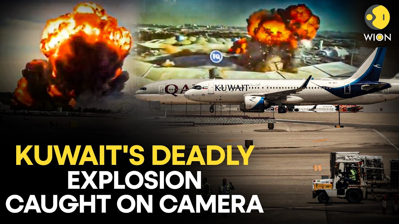 Iran Strikes Kuwait LIVE: Kuwait Shares Footage Of Drone Strike On International Airport |WION Live