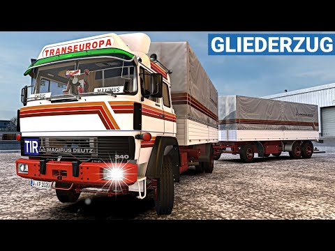 ETS2 GLIEDERZUG ★ Magirus-Deutz und Drehschemelanhänger [1697] EURO TRUCK SIMULATOR 2