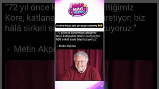 Thumbnail - Büyük usta Metin Akpınar durumumuzu çok güzel özetlemiş 😒#viral #like #shorts