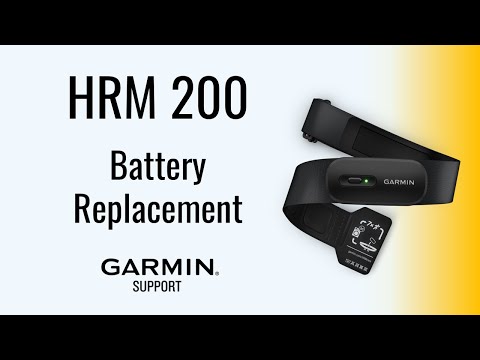 HRM 200 | Battery Replacement | Garmin Support