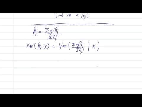 ECO375F - 4.1 - Multiple Linear Regression: Conditional Variance