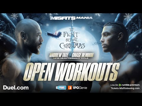 ANDREW TATE VS CHASE DEMOOR OFFICIAL OPEN WORKOUT