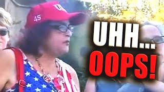 Bible-Thumper Gets Stumped By Her Own Logic