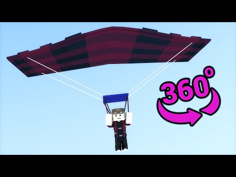 🪂SkyDiving 360° Video - Minecraft VR