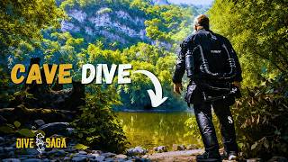 We Had to Cross a River to Dive a Hidden Cave | Le Cunhac Cave Diving in France