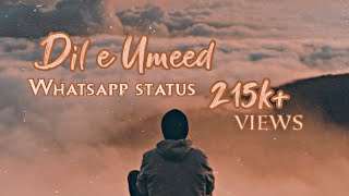 dil e umeed tora hai kisi ne whatsapp status