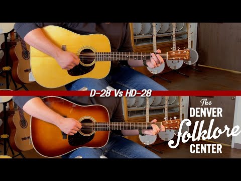 Battle of the Rosewood Dreads: D-28 Vs HD-28 - The Denver Folklore Center