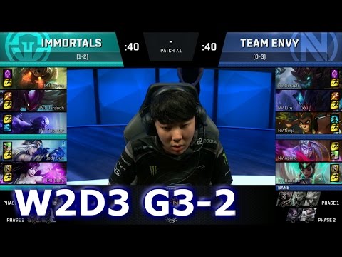 Team EnVyUs vs Immortals Game 2 | S7 NA LCS Spring 2017 Week 2 Day 3 | NV vs IMT G2 W2D3