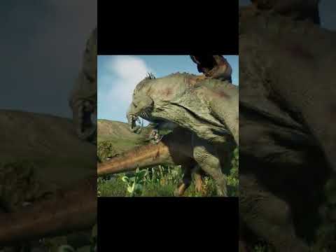 BIG AND LITTLE EATIE VS INDOMINUS REX - Jurassic World Evolution 2 #shorts