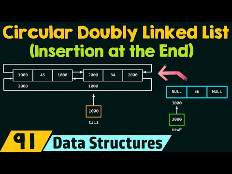 Circular Doubly Linked List Insertion at the End