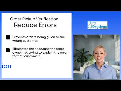 iDryclean Order Number Confirmation