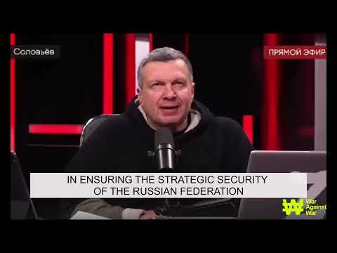 Russian propagandist Vladimir Solovyov talks about Russia's war against Ukraine