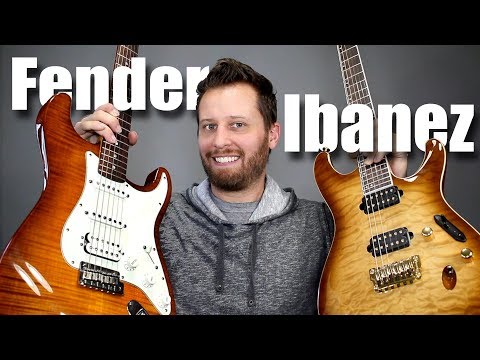 FENDER HSS STRAT vs IBANEZ PRESTIGE - Guitar Tone Comparison!!