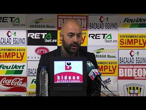 Rueda de prensa David Movilla tras Barakaldo CF 4  - La Roda CF 1