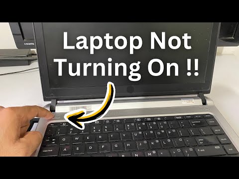 Laptop Won't Turn On !! Laptop Not Turning On (Quick Fix✅)