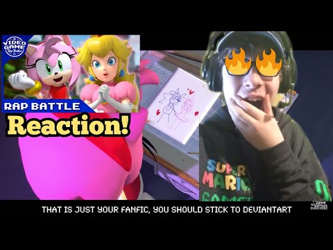 PEACH WON!!! || Princess Peach vs. Amy Rose - Video Game Rap Battle Reaction!