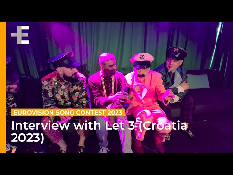 Let 3 (Croatia 2023): "Biggest Party Ever If We Win", Eurovision Hopefuls Discuss Mustache Origins