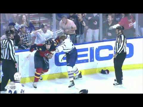 Carter Ashton vs. Shawn Matthias - 1st NHL Fight - Leafs @ Panthers - 03/13/2012