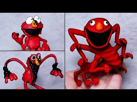 [FNF] Making Corrupted Elmo & Elongated Elmo Sculptures Timelapse BROKEN STRINGS Learn With Pibby
