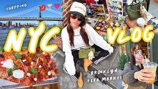 NYC Travel Vlog: Brooklyn Flea Market, New Roommates, and NYC Food!!