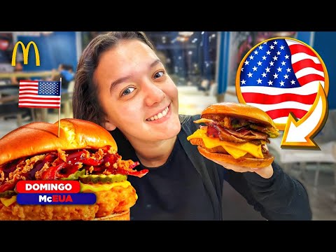 PROVAMOS O McEUA | Novos lanches da Copa do Mundo 2022 do McDonald's | Qual é o melhor?