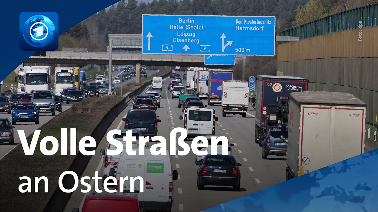 Ferien und ein langes Wochenende: Volle Autobahnen und Züge vor Ostern