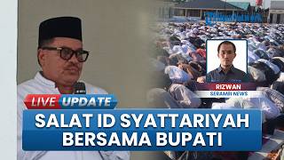 Bupati Nagan Raya TRK Jadi Khatib Salat Idul Fitri Jemaah Syattariyah di Peulekung Kamis Kemarin