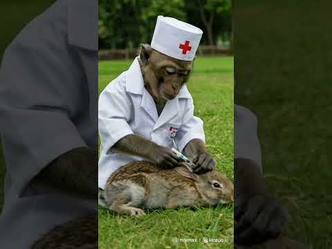 "Monkey Care: Watch This Adorable Simian Administer Medicine to a Zebra!"