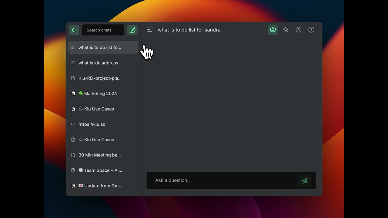 Klu AI Chat ask your data