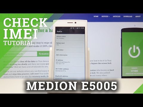 How to Check IMEI in MEDION E5005 - Locate Serial Number