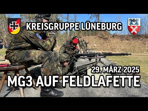 Schießen mit MG3 auf Feldlafette