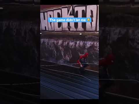 Tried to ride the subway train in Spider-Man Remastered #spiderman #shorts