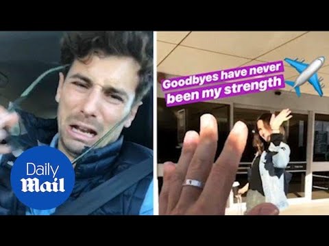 Matty J ‘cries’ when saying goodbye to girlfriend Laura Byrne