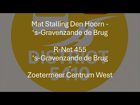 Mat Stalling Den Hoorn, 's-Gravenzande - R-Net 455 's-Gravenzande de Brug -  Zoetermeer Centrum West