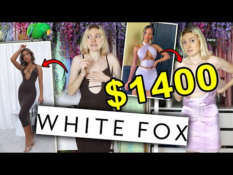 1400 美元的白狐精品服飾包 | 2021 年白狐試穿包（值得嗎？） ($1400 WHITE FOX BOUTIQUE CLOTHING HAUL  | HUGE WHITE FOX TRY ON HAUL 2021 (is it worth it??))