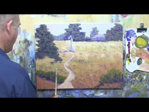 Learn To Paint TV E16 "Country Walk In Summer" Landscape Painting in Acrylic Paint For Beginners.