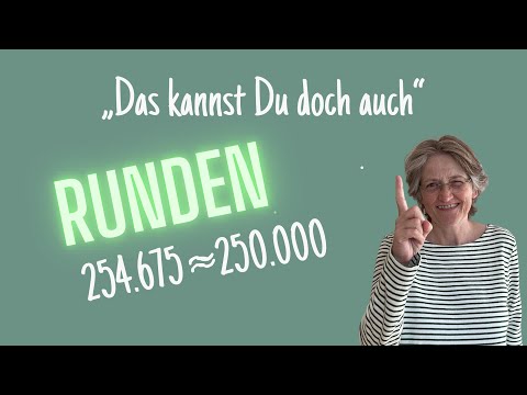 Große Zahlen richtig runden - so funktioniert es „ Das kannst Du doch auch“, Rechenschwäche
