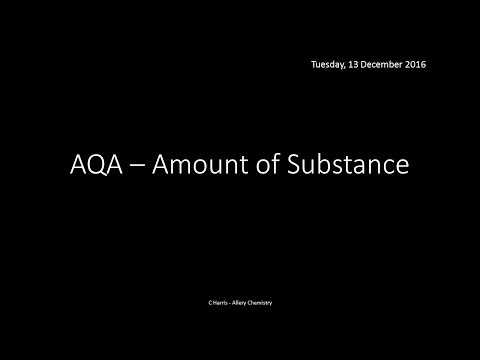 AQA 1.2 Amount of Substance REVISION