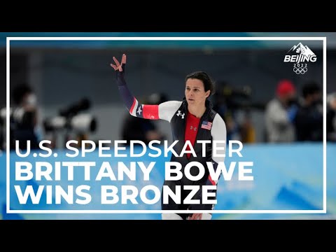 American Brittany Bowe wins bronze in women's 1,000m at Winter Olympics