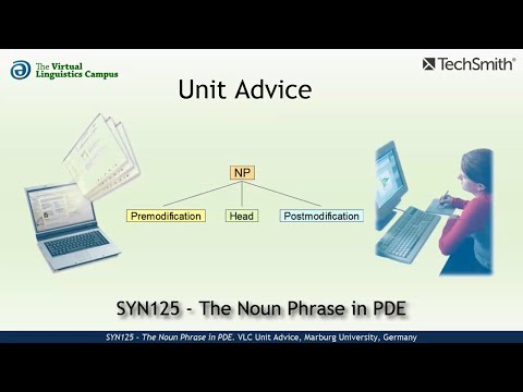 SYN125 - Unit Advice (The Noun Phrase)