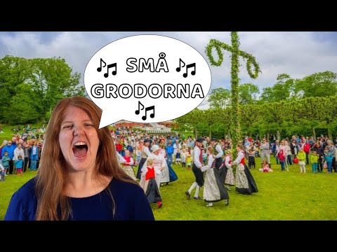 4 Swedish midsummer songs and what do they MEAN? - Små grodorna and more! Learn Swedish the Fun way!
