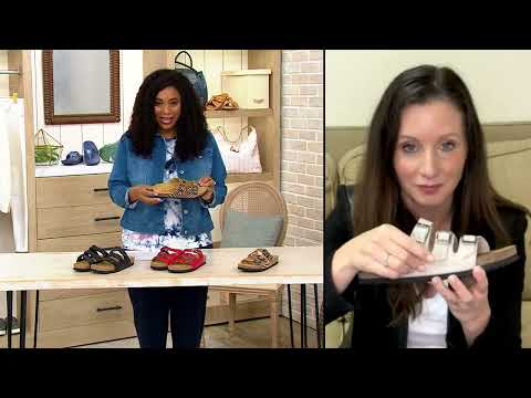 Naot Leather Triple Strap Slide Sandals - Austin on QVC