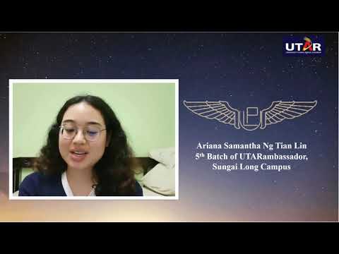 UTARambassador (UA) Testimonial: Ariana Samantha Ng Tian Lin, 5th Batch of UA, Sungai Long Campus