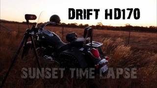 preview picture of video 'Drift HD170 Time Lapse Motorcycle Sunset'