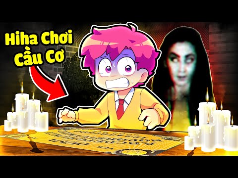 HIHA LẦN ĐẦU CHƠI CẦU CƠ GỌI HỒN MA NỮ TRONG MINECRAFT*HIHA CHƠI CẦU CƠ 😱😵