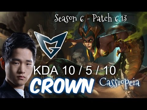 SSG Crown CASSIOPEIA vs VLADIMIR Mid - Patch 6.13 KR Ranked | League of Legends